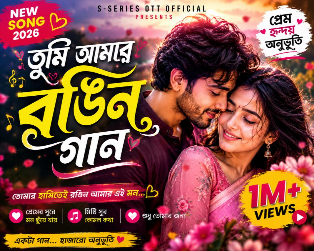 তুমি আমার রঙিন গান ❤️ | New Bengali Romantic Song 2026 | Love Melody