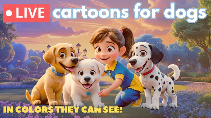 Cartoons for Dogs TV, LIVE 24/7 | Colors they can see, Calm Music | Bluey, Luna & Friends
